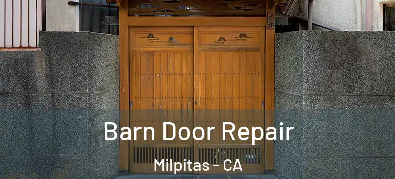  Barn Door Repair Milpitas - CA