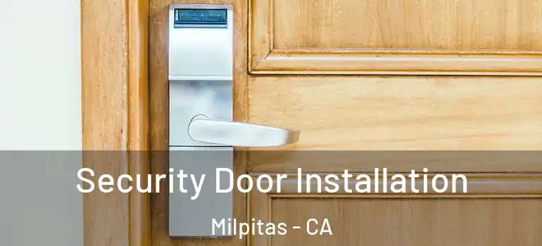 Security Door Installation Milpitas - CA