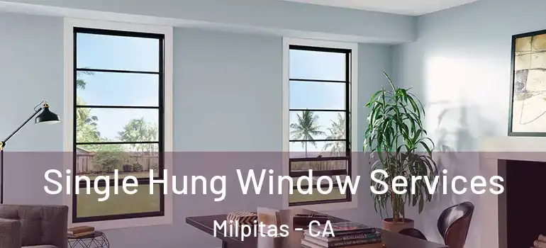  Single Hung Window Services Milpitas - CA