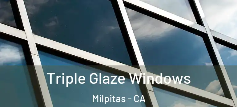  Triple Glaze Windows Milpitas - CA